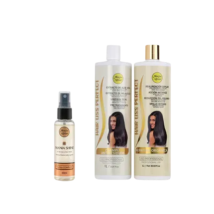 Kit de Alisado Brasileño Kit Hair Liss Perfect – 1000ml + Perfume para el Pelo — Mania de Alisar