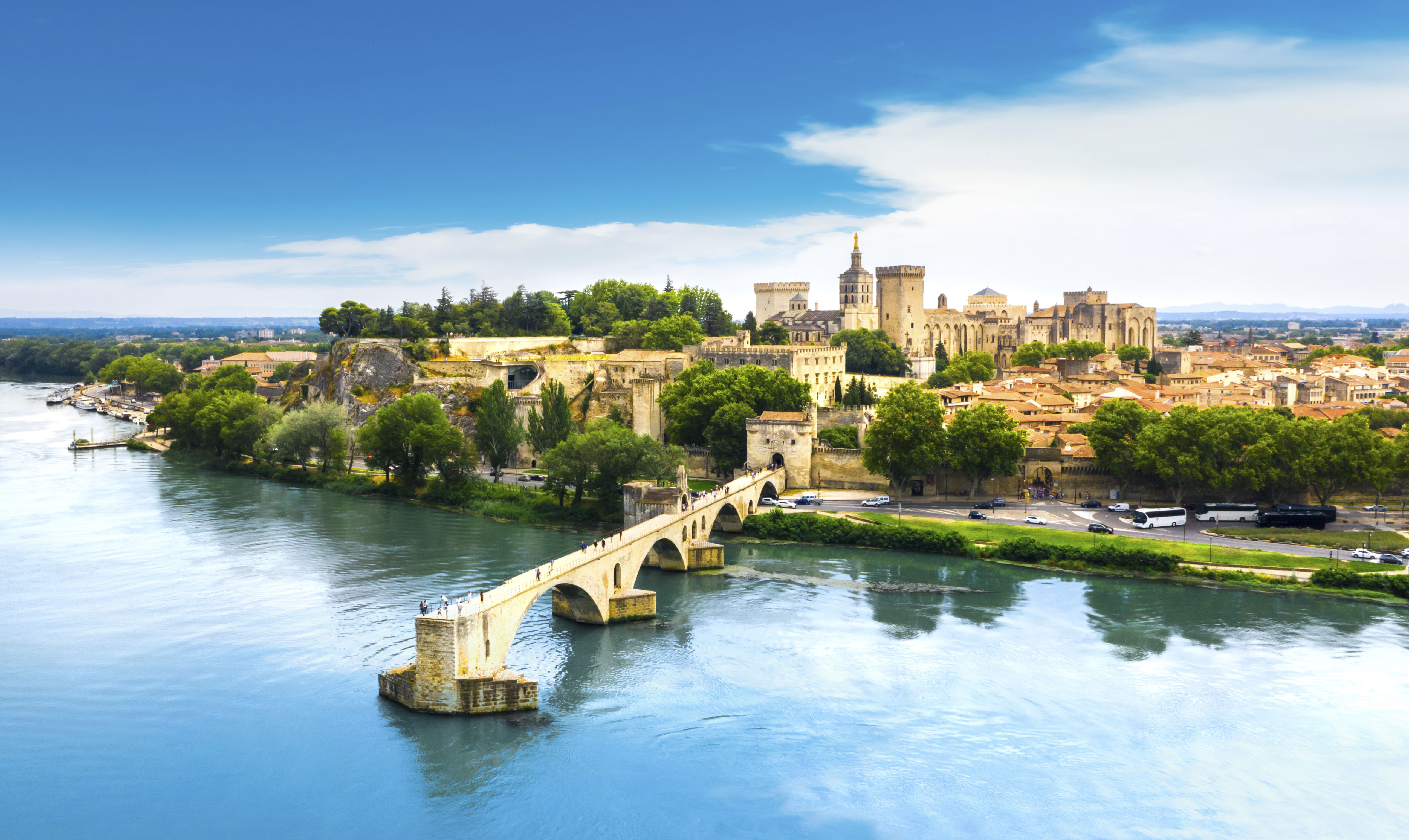 Vistas de Avignon desde el río