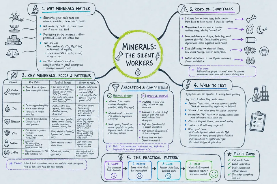 Minerals: The Silent Workers mindmap