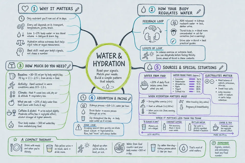 Water & Hydration mindmap
