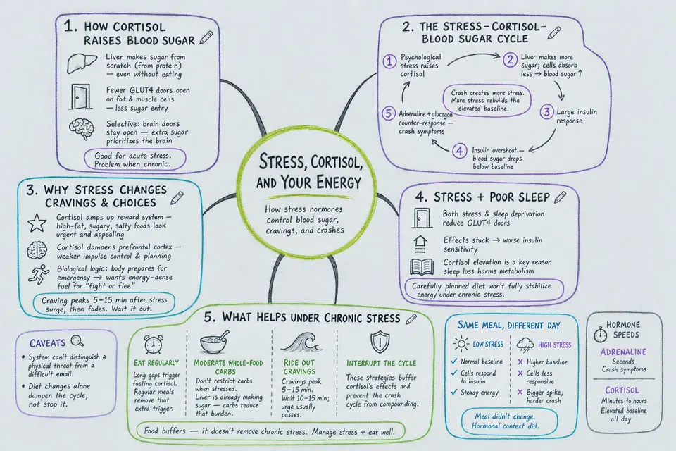 Stress, Cortisol, and Your Energy mindmap