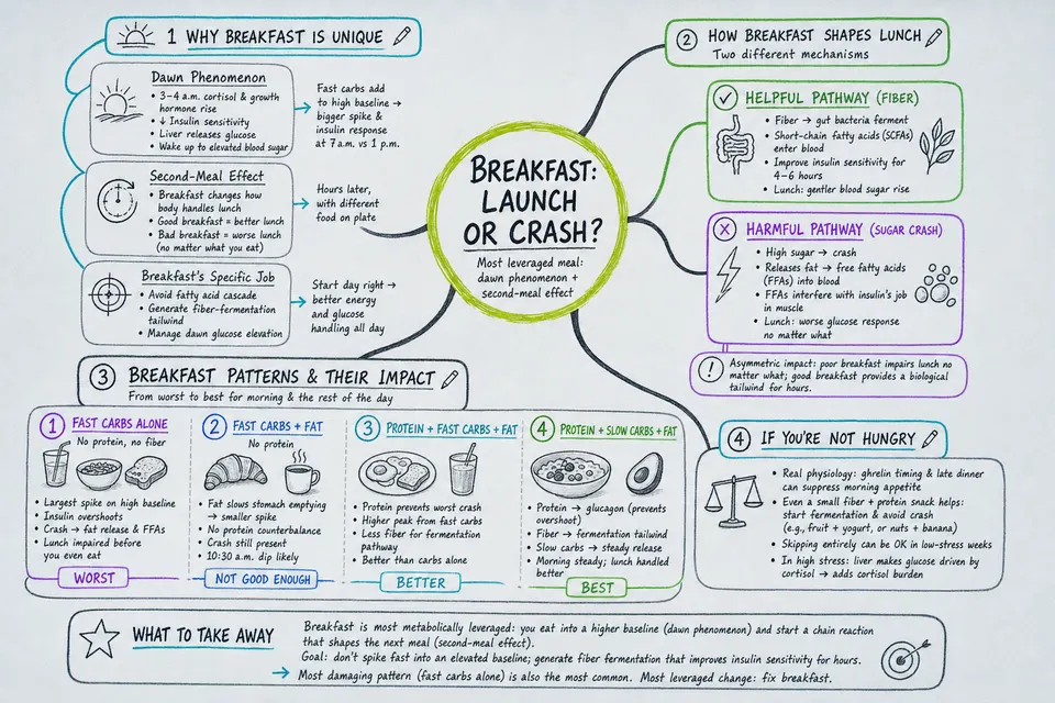 Breakfast: Launch or Crash? mindmap