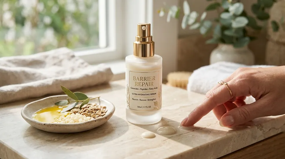 Barrier Repair: Ceramides, Peptides, and Fatty Acids