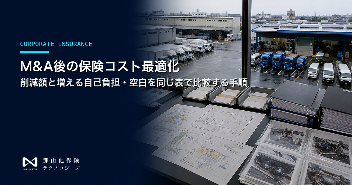 M&A後の保険見直しの判断順序｜買収側担当者のための7ステップと4つの成果物