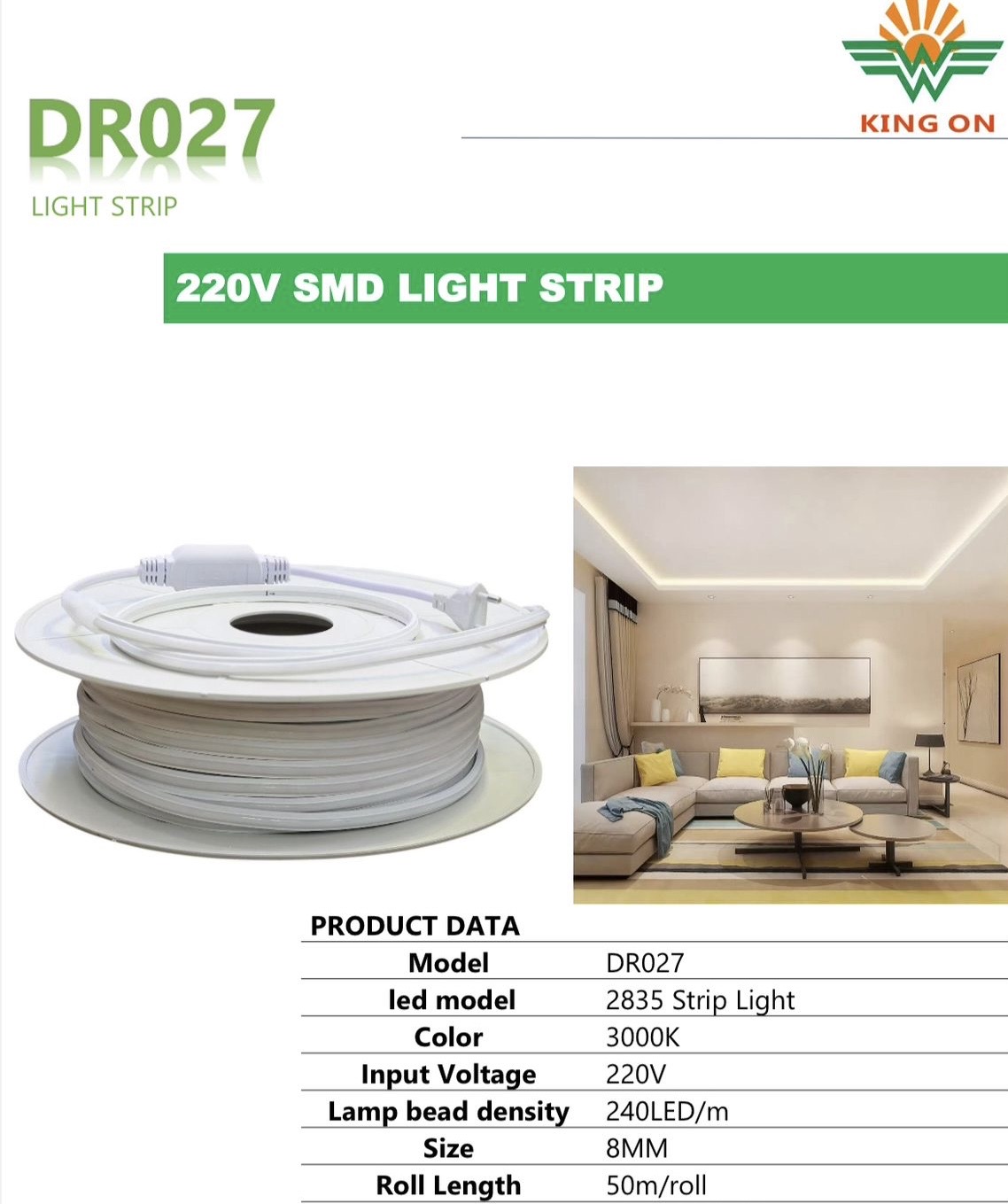 220V SMD STRIP LIGHT  - Image 1