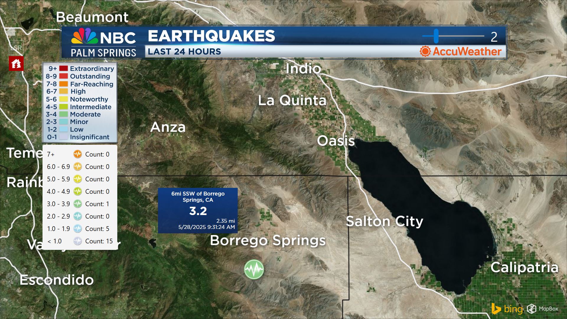 Moderate SoCal Earthquake on Wednesday, May 28, 2025!
