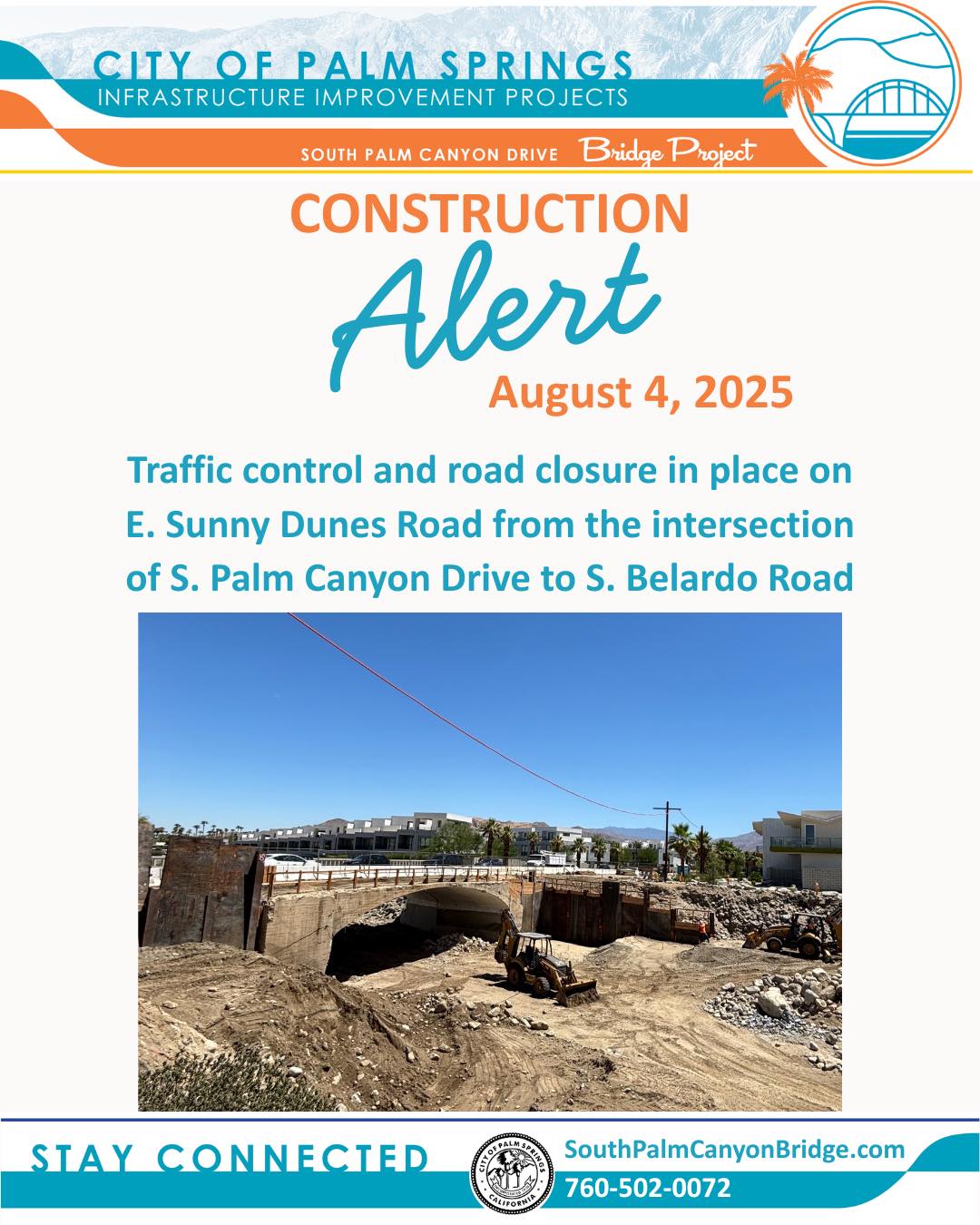 Road Work Continues on East Sunny Dunes Road for Bridge Project
