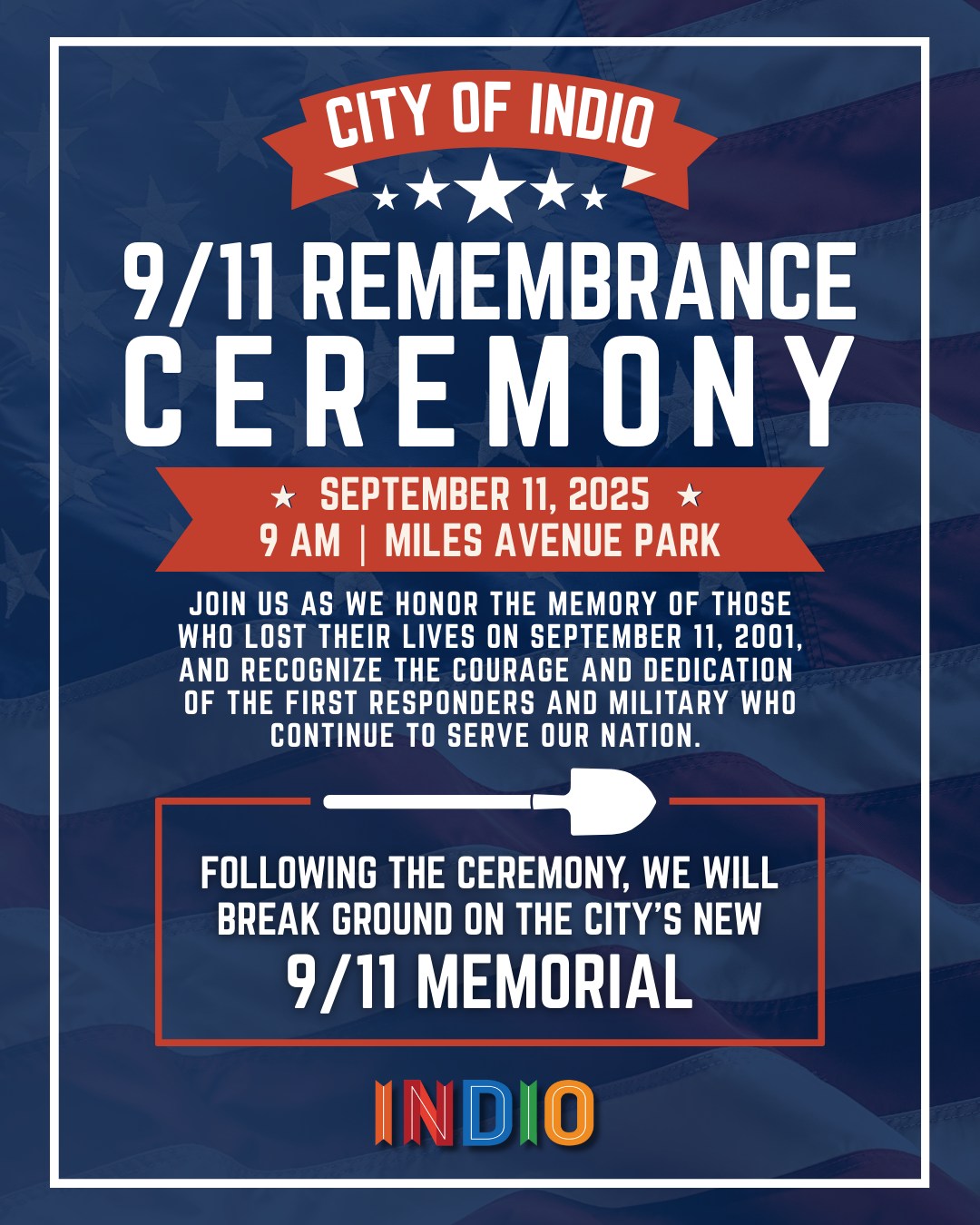  Cities of Indio, La Quinta to Host 9/11 Ceremonies