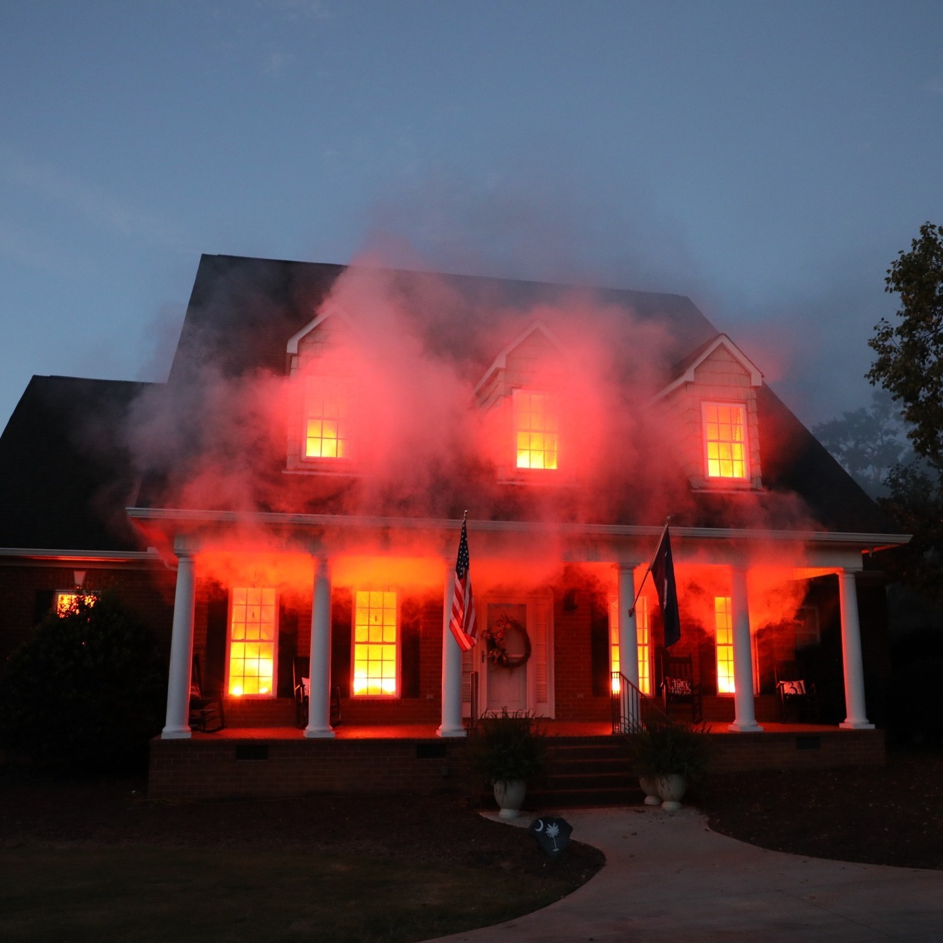 South Carolina’s ‘Fiery’ Halloween House Sparks National Buzz and Fire Safety Awareness