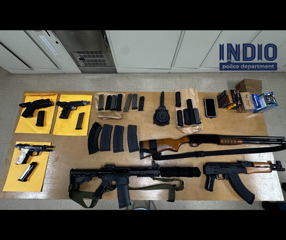 Illegal Firearms Seized in Early Morning Raid at Indio Mobile Home Park
