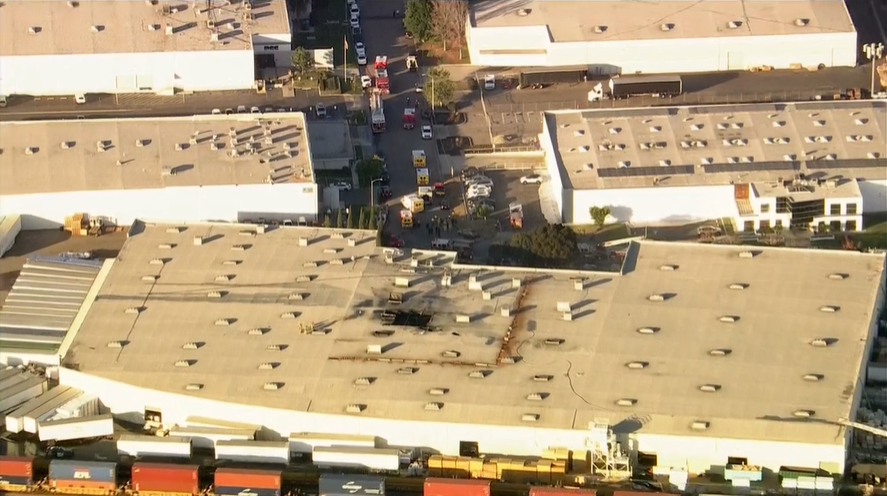  Small Plane Crashes Through Roof of Building Near Fullerton Airport