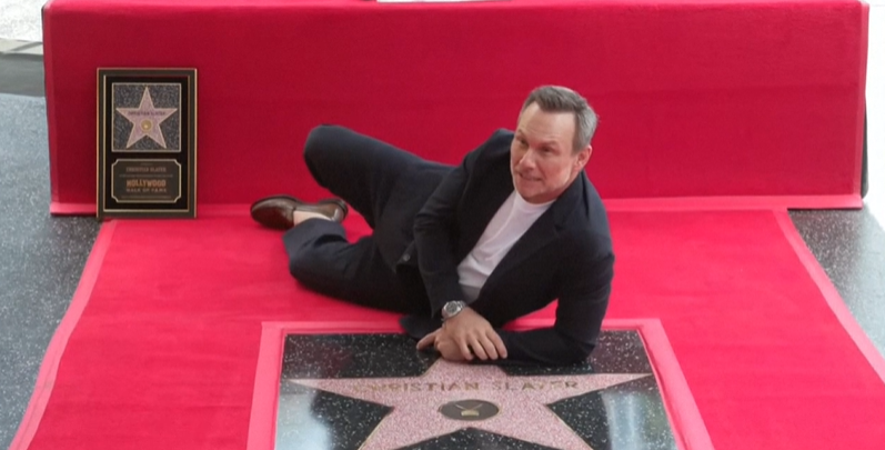 Christian Slater Honored With Hollywood Walk Star