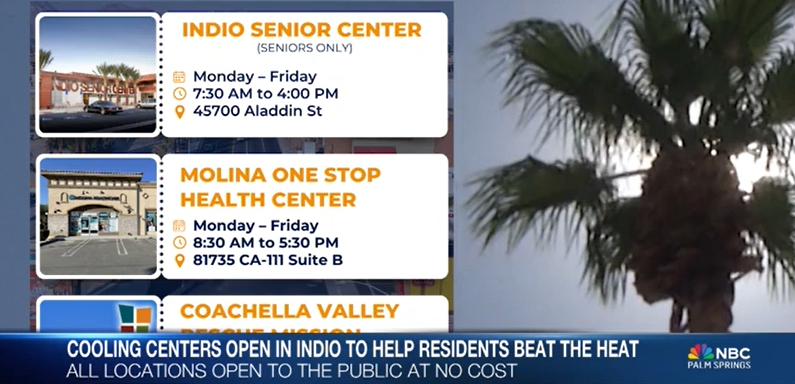 Indio Opens Free Cooling Centers Amid Heat