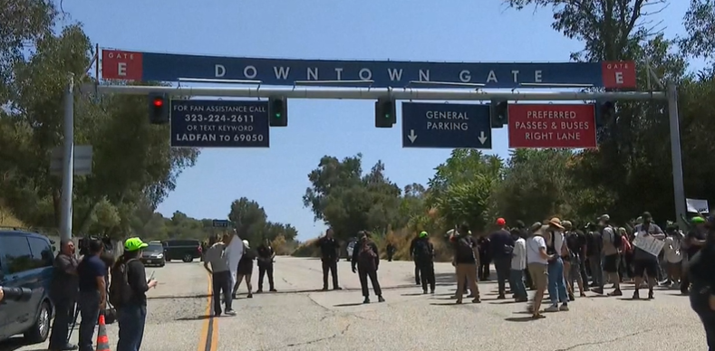 Masked Federal Agents Seen Outside Dodger Stadium