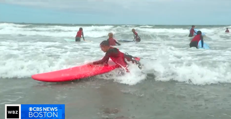 Surf Instructors Use Hurricane Erin’s Waves to Teach Safety Lessons in Massachusetts