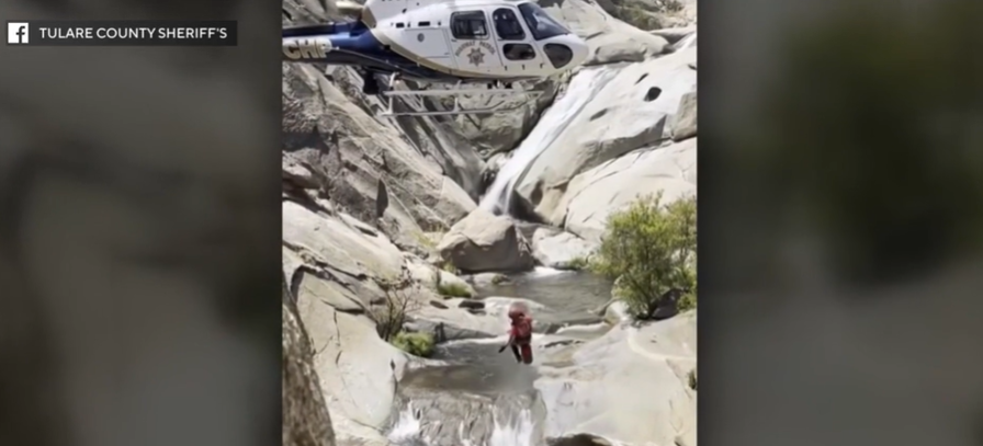 Long Beach Man Rescued After Being Trapped Behind Waterfalls for Two Days