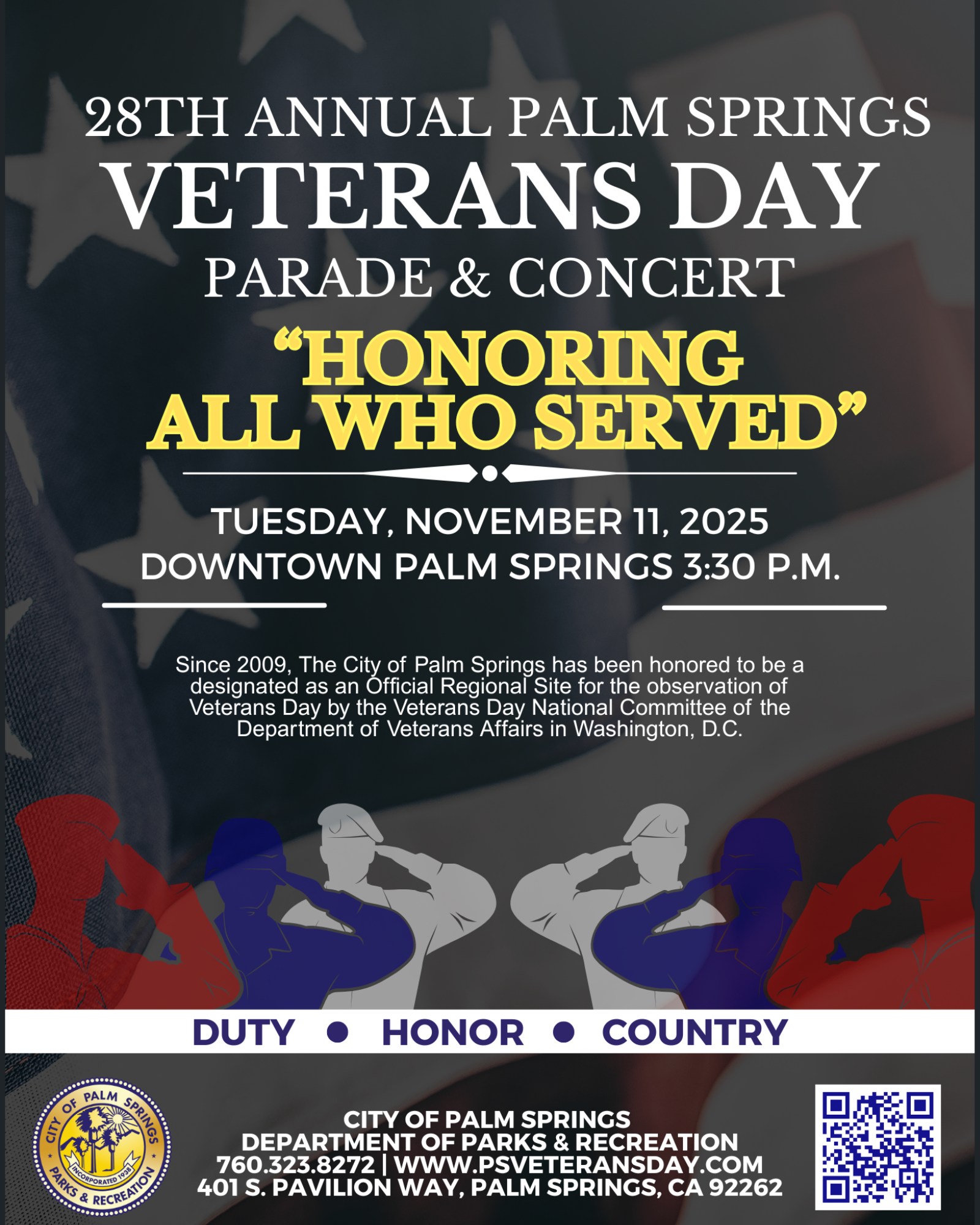 Palm Springs to Hold 28th Annual Veterans Day Parade