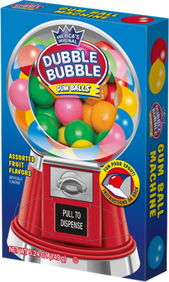 Dubble Bubble Gumball Machine Box
