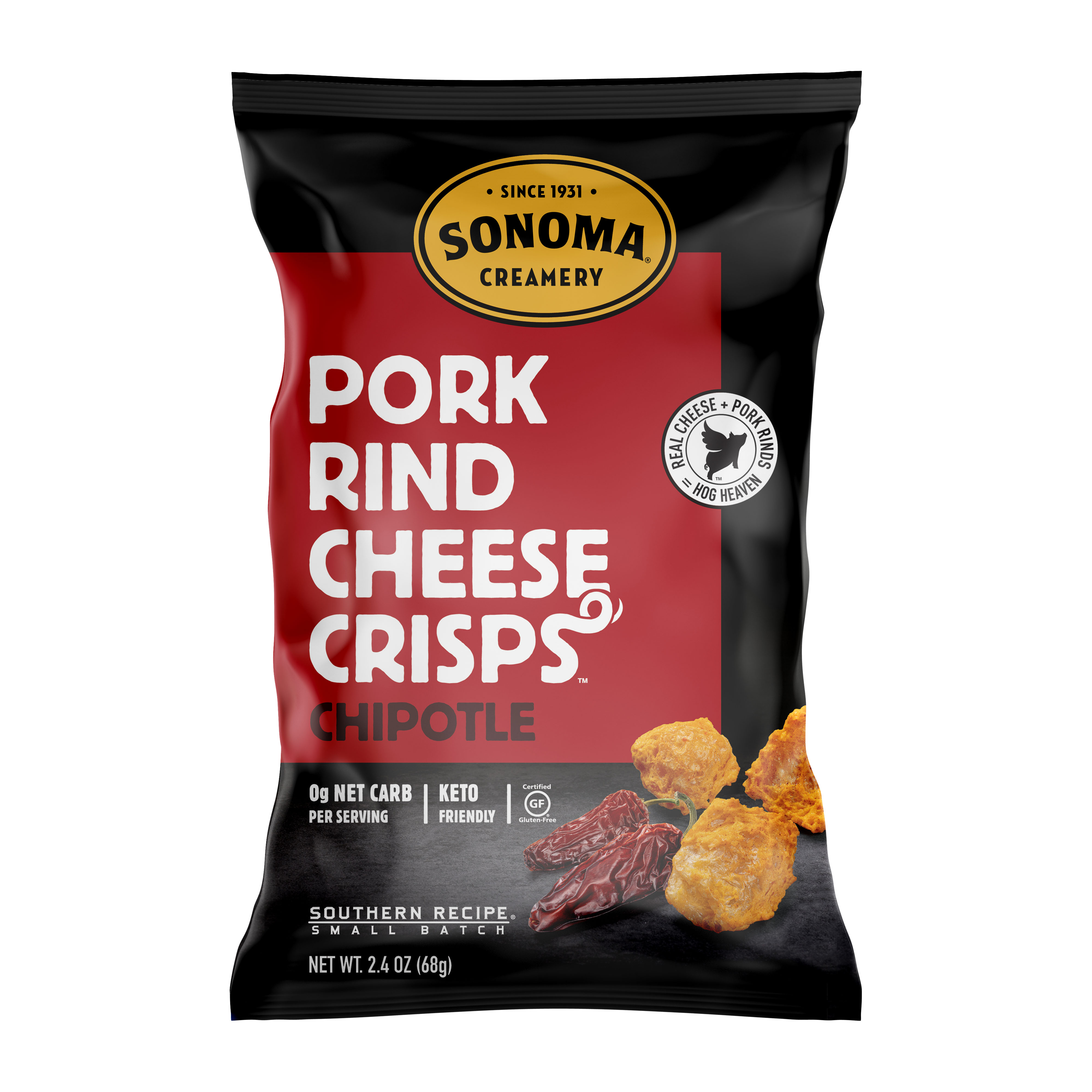 Pork Rind Cheese Crisps/Chipotle