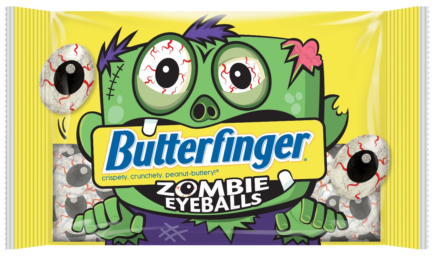Butterfinger Zombie Eyeballs