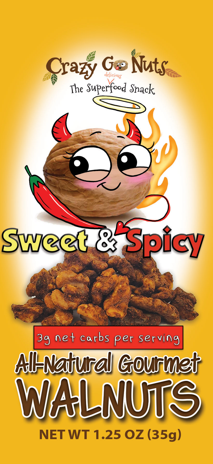 Sweet & Spicy Walnut Snacks