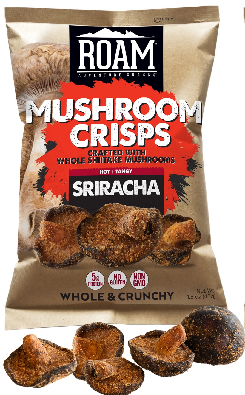 ROAM Sriracha Mushroom Crisps