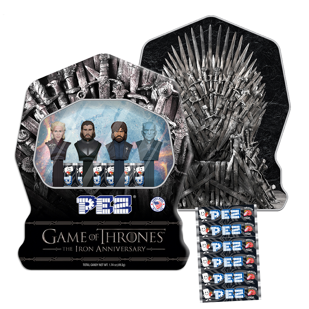 Game of Thrones Gift Tin with Dragonfruit PEZ Candy