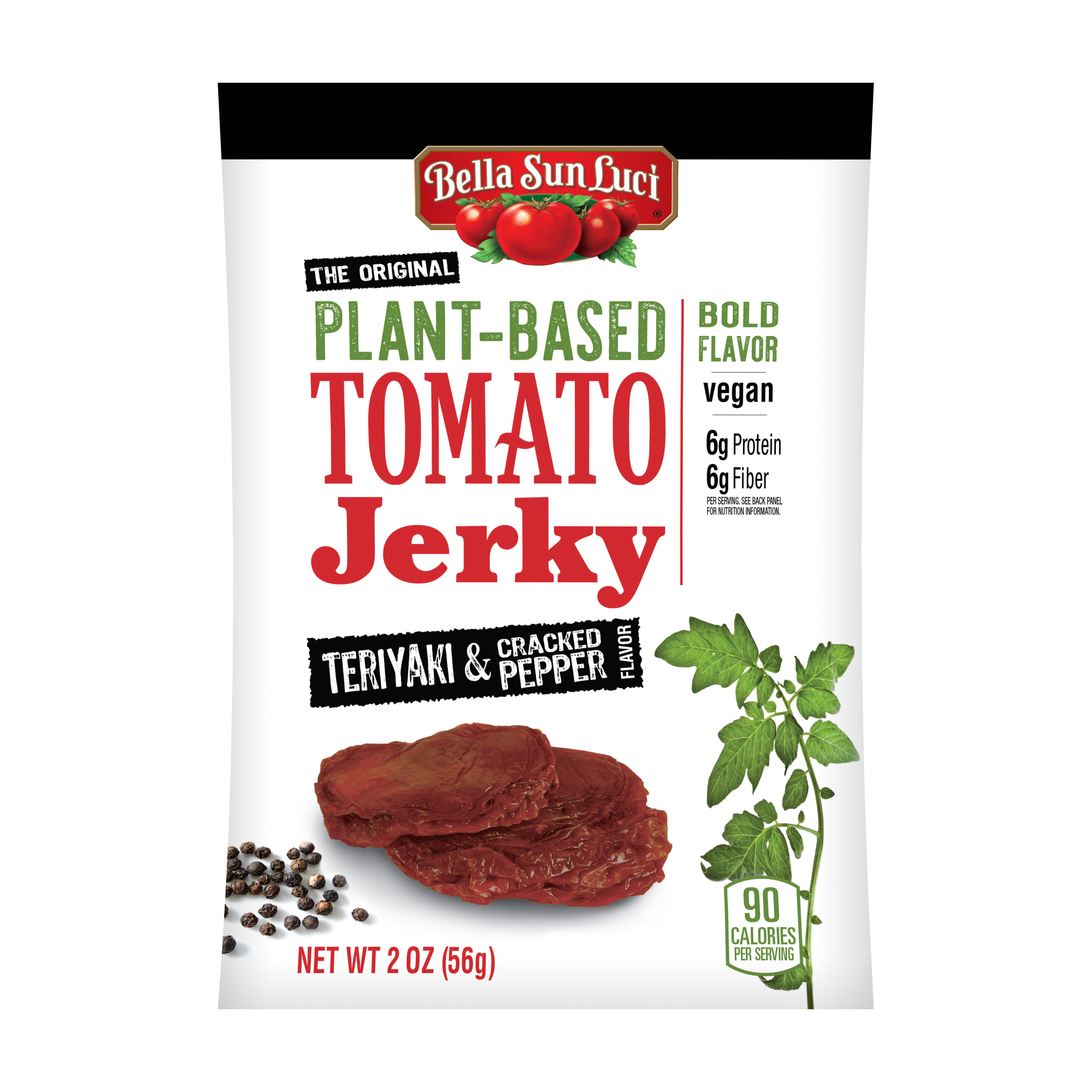Teriyaki & Cracked Pepper Plant-Based Tomato Jerky