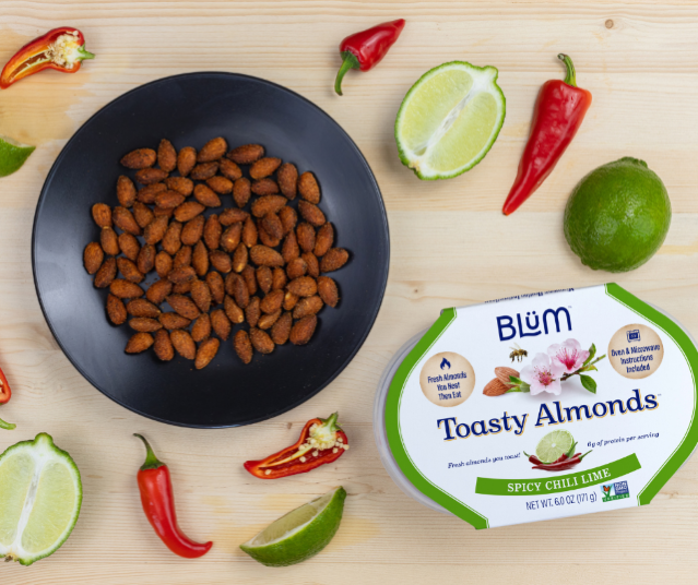 Spicy Chili Lime Toasty Almonds