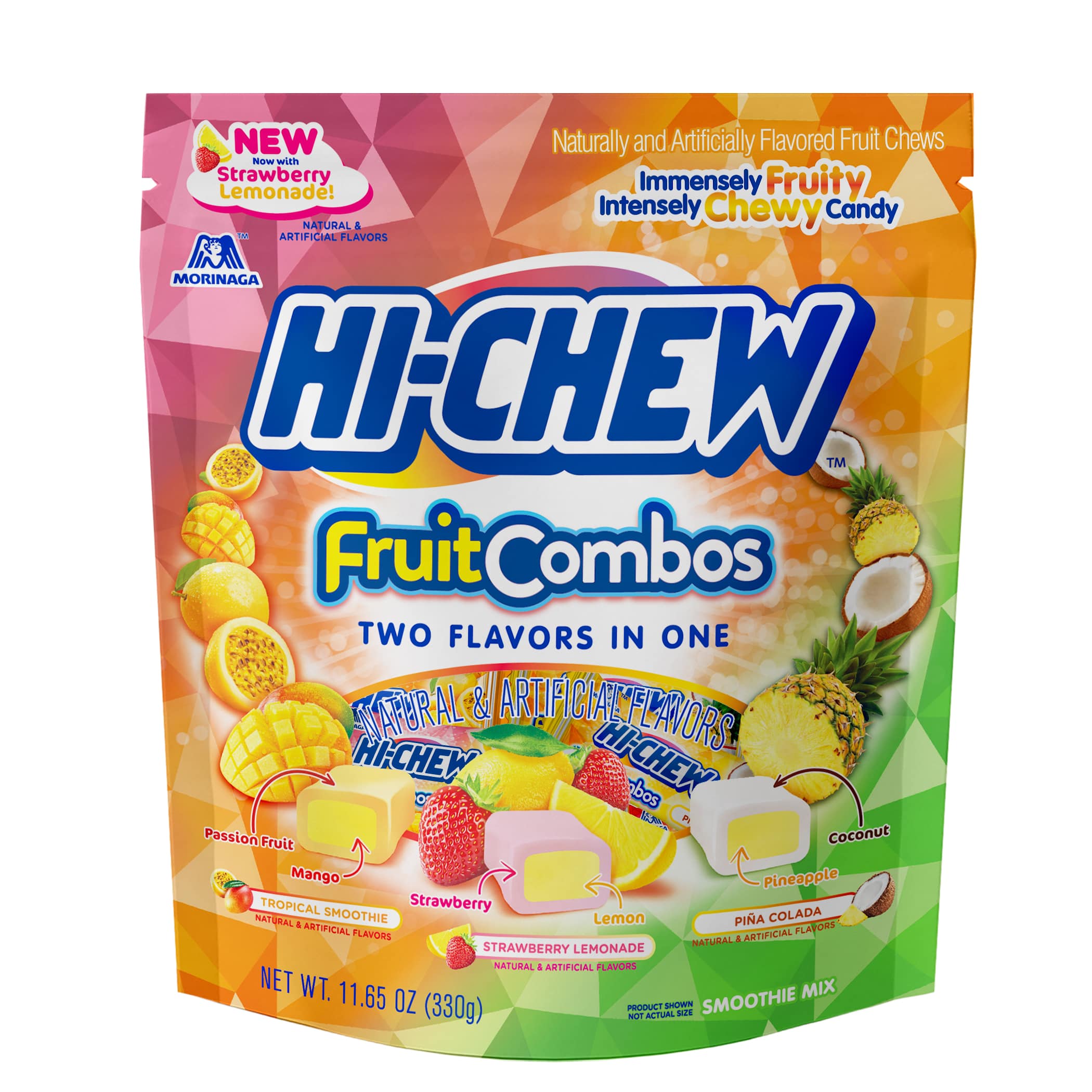 Bolsa de pie para combos de frutas HI-CHEW de 11,65 oz