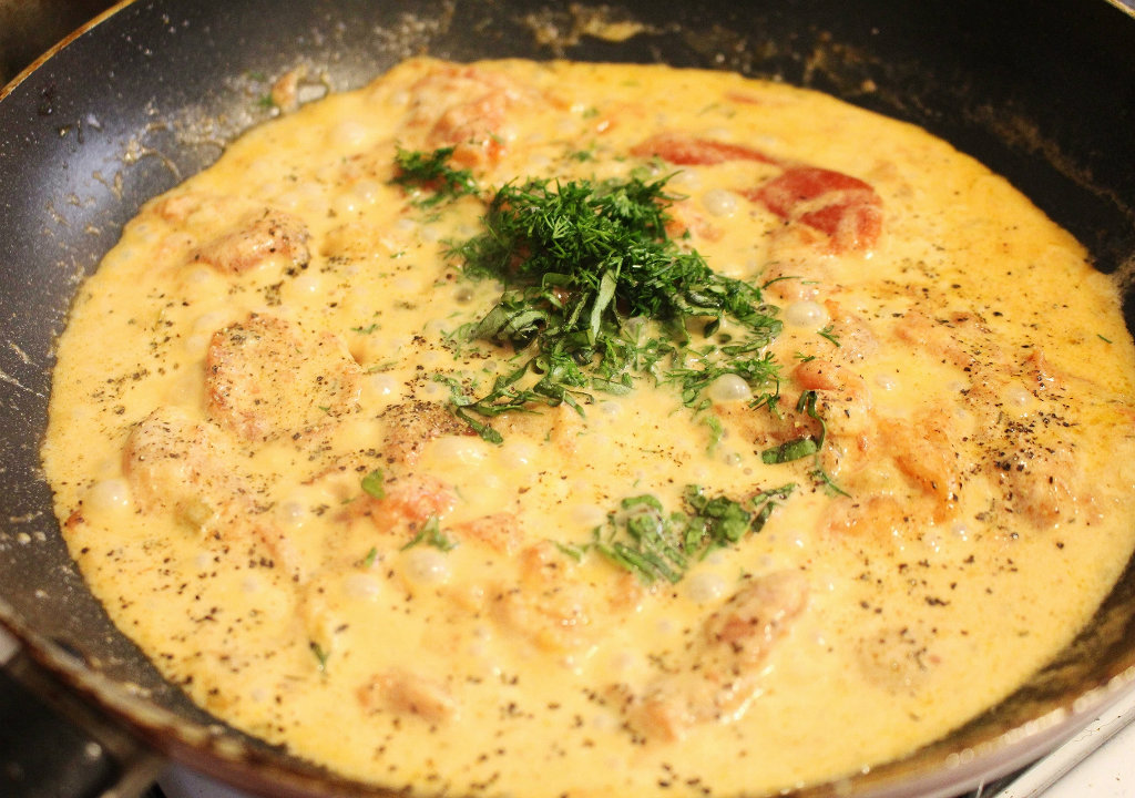 Low Carb Pan Roasted Flounder With Tomato Cream Sauce Recipe Carb Manager