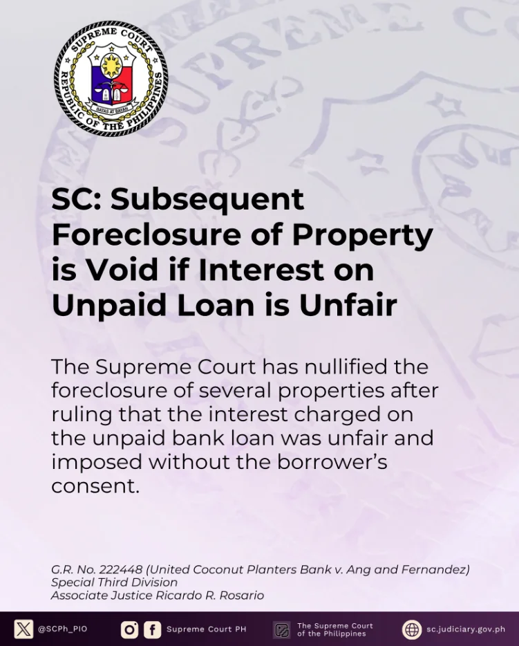 SC: Subsequent Foreclosure of Property is Void if Interest on Unpaid Loan is Unfair