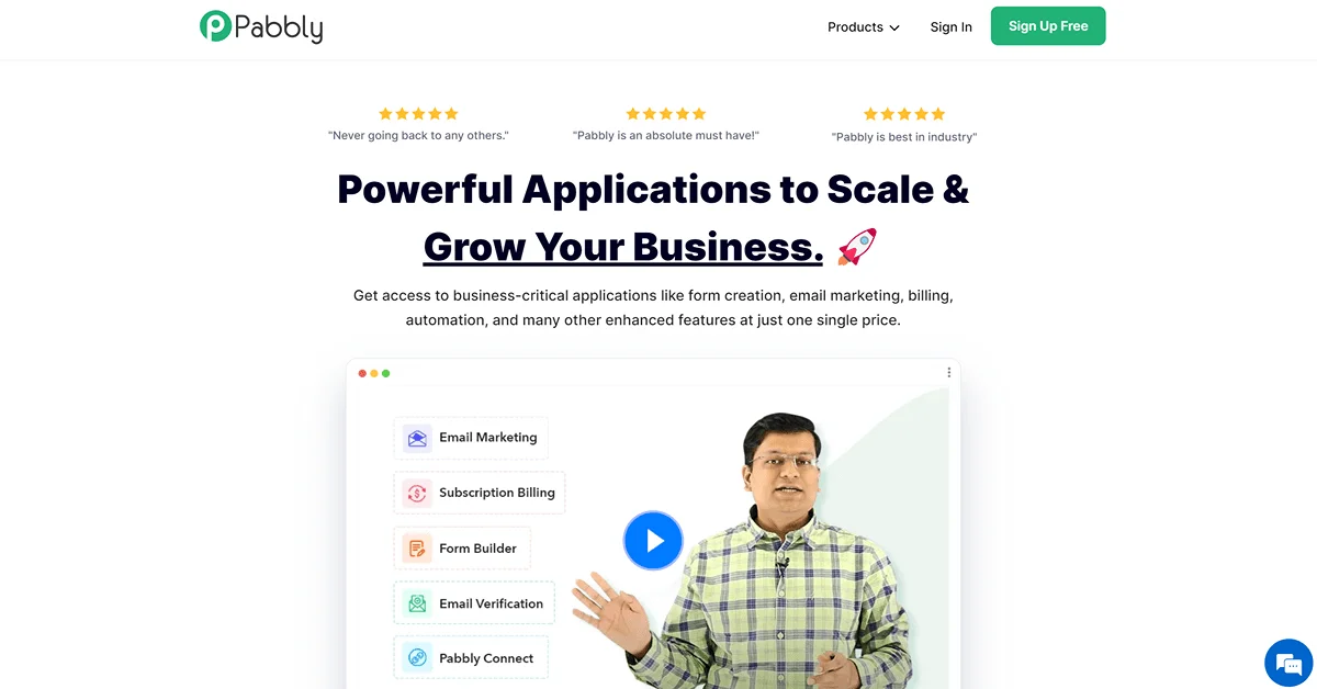Business Application website template