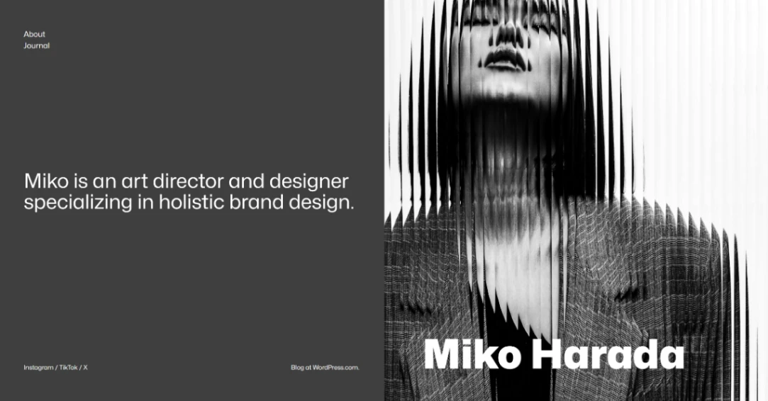 Personal Website website template