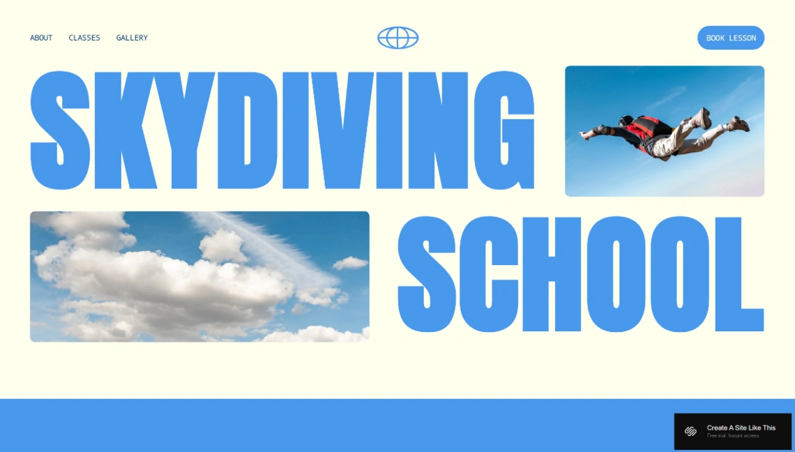 Sports School website template