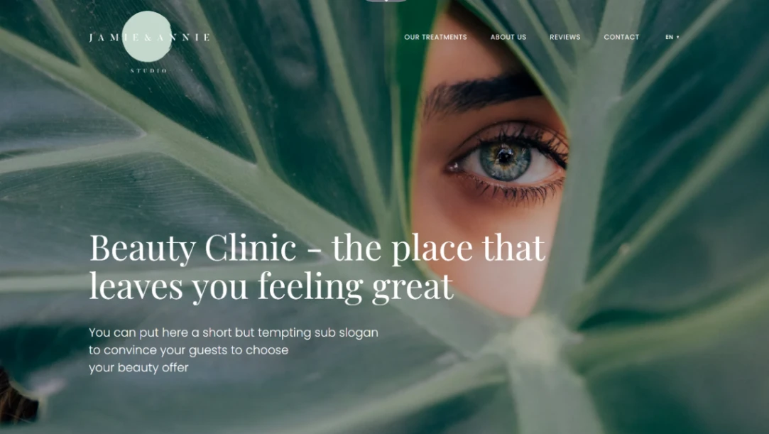 Beauty Solutions website template