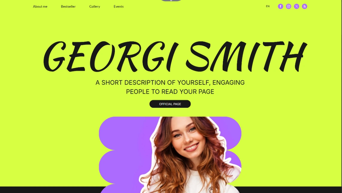 Artist Atelier website template