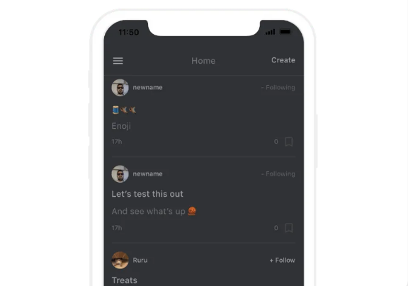 Minimal Blog App website template
