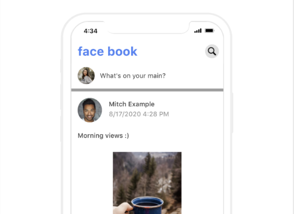 Facebook Clone website template