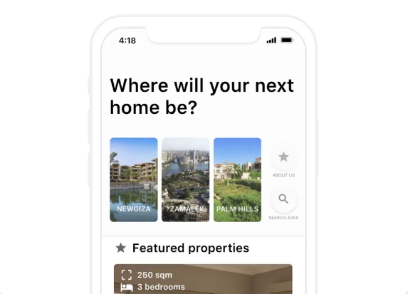 Real Estate App website template