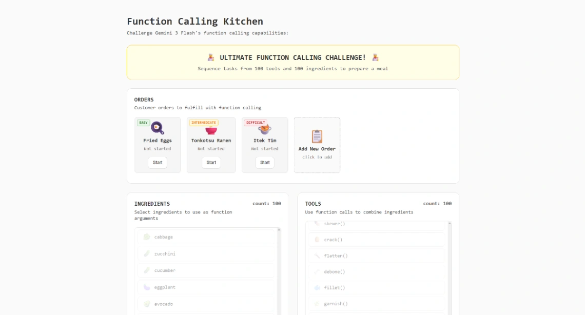 Function Call App web application template