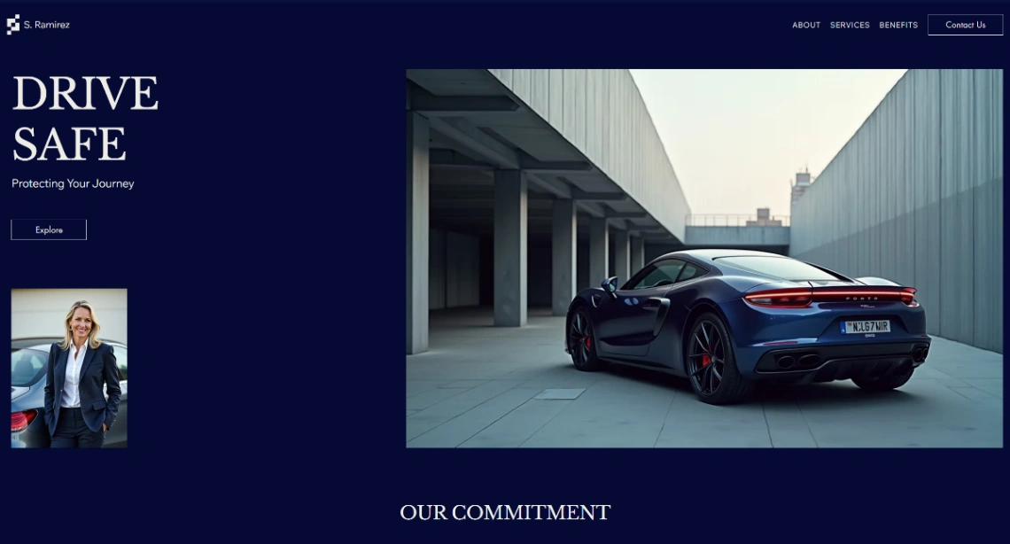 Auto Insurance Agency website template