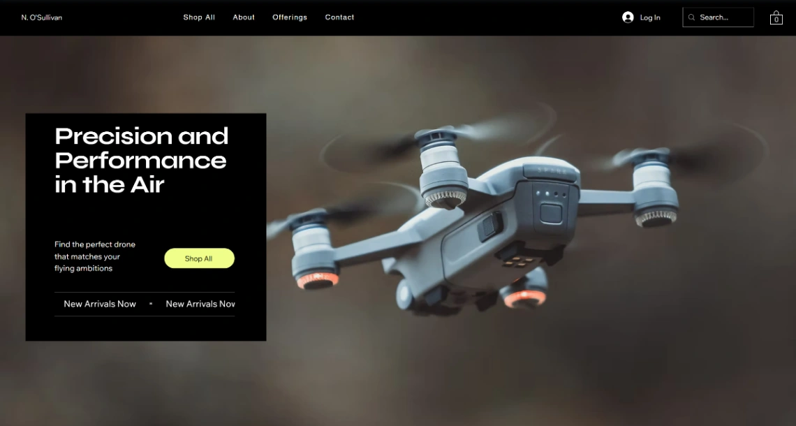 Online Drone Store website template