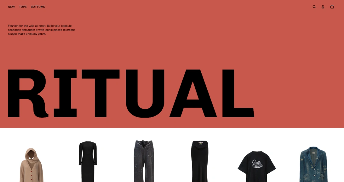 Fashion and Clothing website template