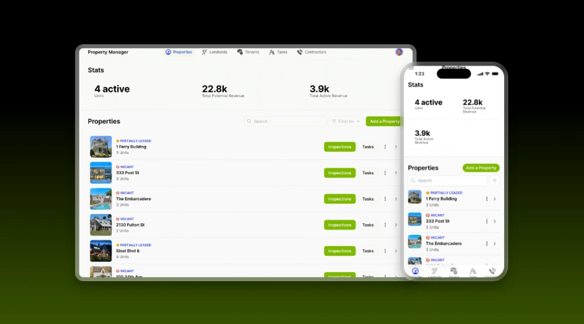 Property Manager website template