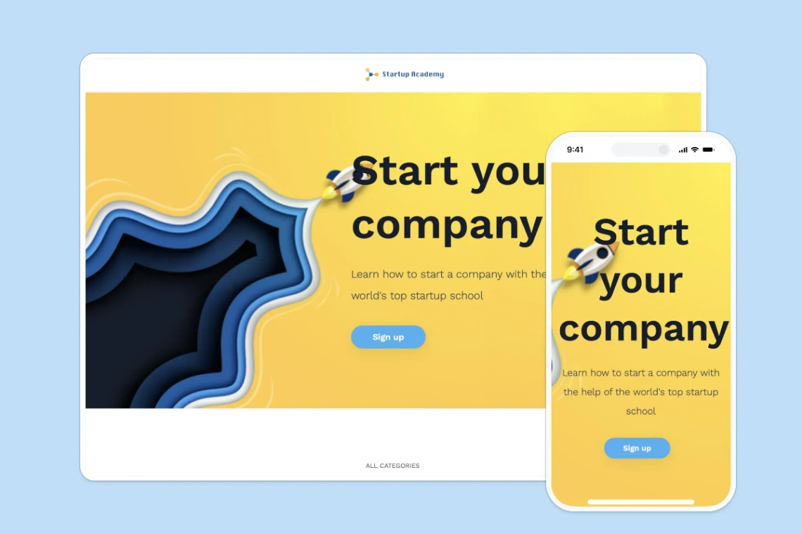 E-learning Website web application template
