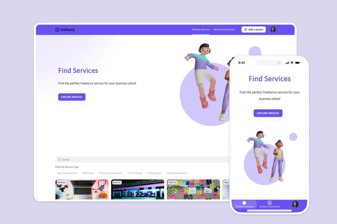 Freelance Marketplace web application template