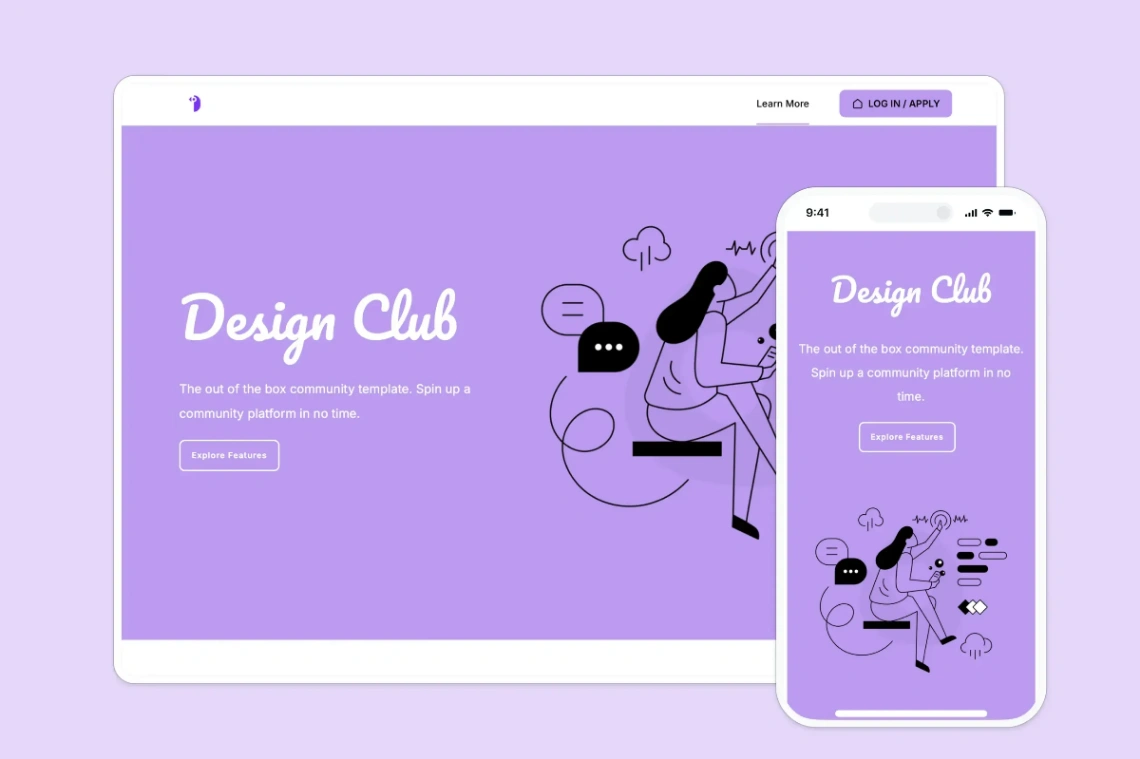 Community Website website template