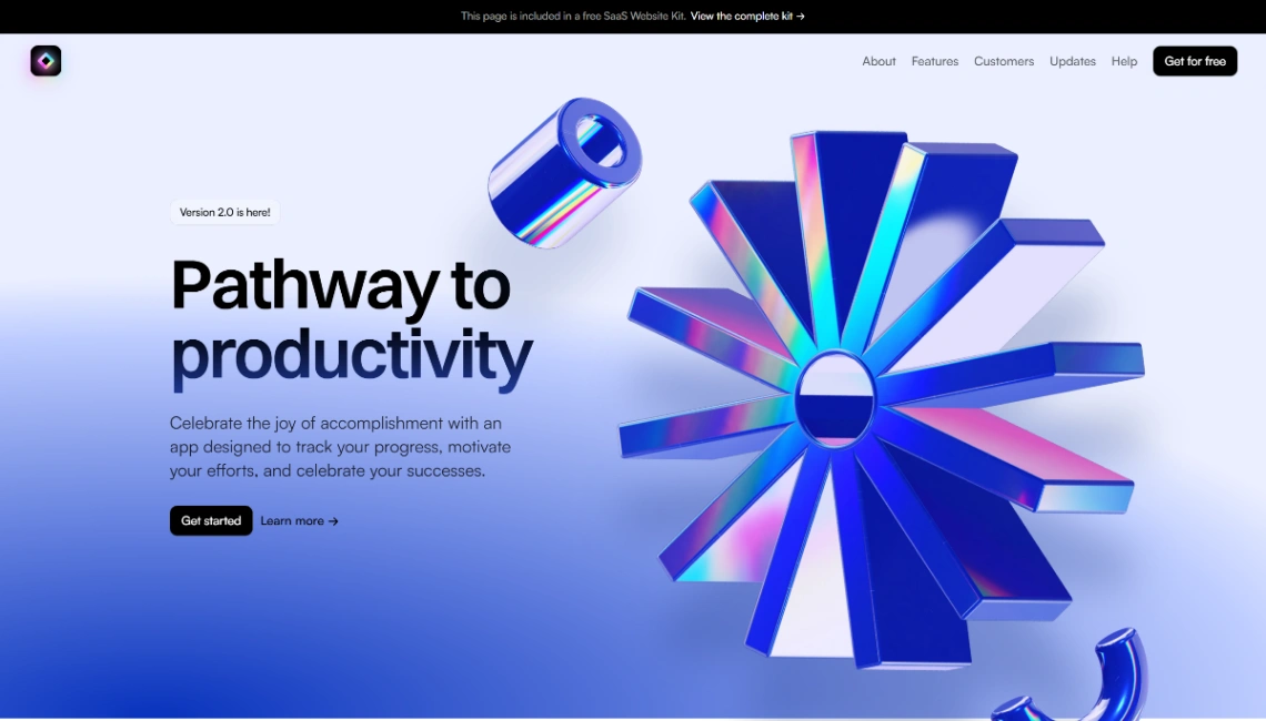 Blocks SaaS Website website template