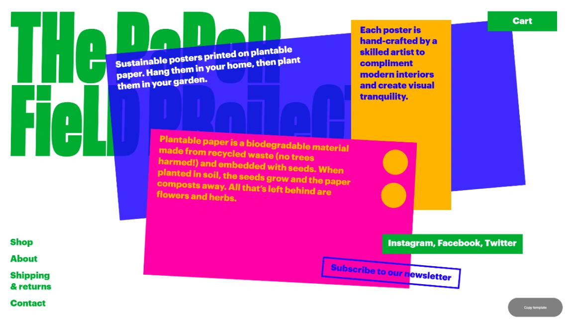 Online Shop website template